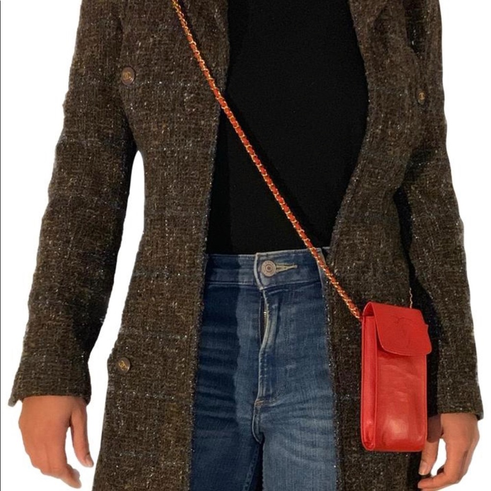 100% AUTH CHANEL CROSSBODY iPHONE CASE